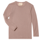 Engel Natur - Dziecięca bluzka z wełny merino i jedwabiu - Dusty rose
