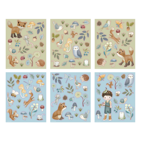 Little Dutch Książeczka z naklejkami Forest Friends