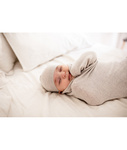 yarnami - Kocyk merino Cozy - beżowo-szary