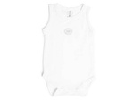 Body bambusowe bez rękawów Białe 18-24m BAMBOOM