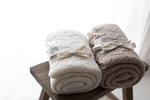 My Memi Otulacz ze 100% wełny merino warm beige - premium collection
