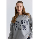Rethinkit - Bluza damska z logo - Szara