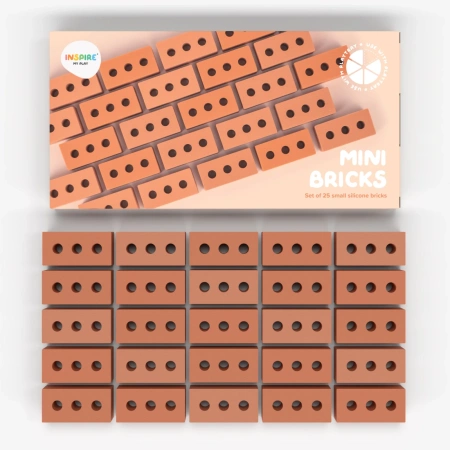 Inspire My Play - Zestaw tacka PlayTRAY + szczypce + mini klocki