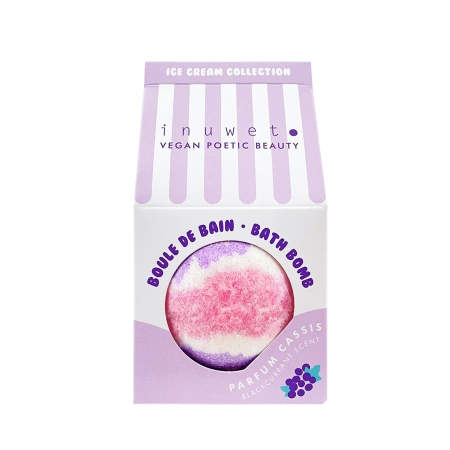 Inuwet Kula do kąpieli Ice Cream Collection Czarna porzeczka
