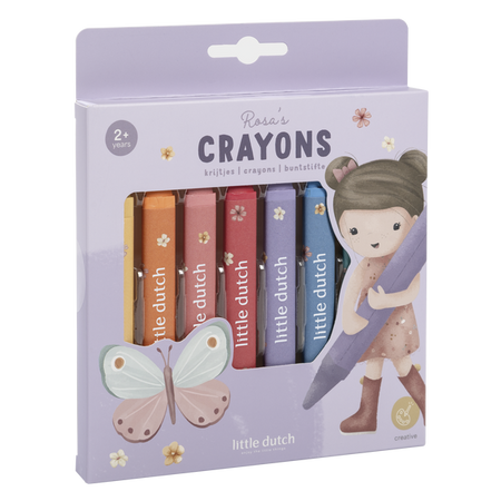 Little Dutch Kredki woskowe Rosa & Friends