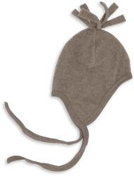 Engel Natur - Czapka  z wełny merino- Walnuss Melange