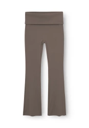 Rethinkit - Spodnie Butter Soft Flare All day - Dark Brown