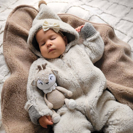 Zaffiro - Koc wełniany Nevada 75x100cm Brown