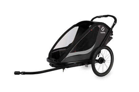 Hamax - Przyczepka rowerowa COCOON, podwójna - Grey/black