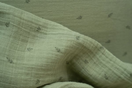 Little Dutch Otulacz muślinowy 120 x 120 cm Pure Sage