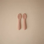 Mushie - Pierwsze Łyżeczki dla Niemowląt 2-pack - Blush/Shifting Sand