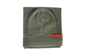 yarnami - Zestaw merino Cozy - oliwkowy