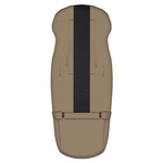 Zaffiro - Regulowany śpiwór z torbą GrowUP Aspen -latte