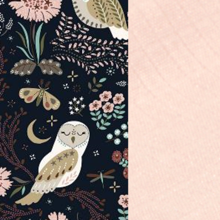 La Millou - Zestaw pieluszek Bamboo - Magic Owl & Powder Pink