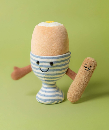 Jellycat - Wesołe Jajko na Miękko w Kieliszku 16 cm