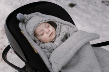 Zaffiro - Śpiworek mini wełniany Sierra 0-18m -Brown