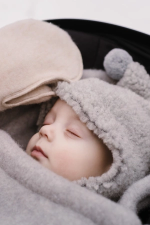 Zaffiro - Śpiworek mini wełniany Sierra 0-18m -Brown
