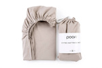 Poofi - Prześcieradło Organic 70x140 - Nugat