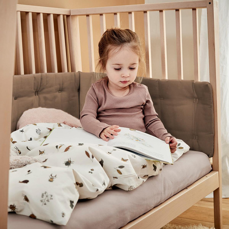 LEANDER - ochraniacz do łóżeczka LUNA™ i LINEA™, mocca