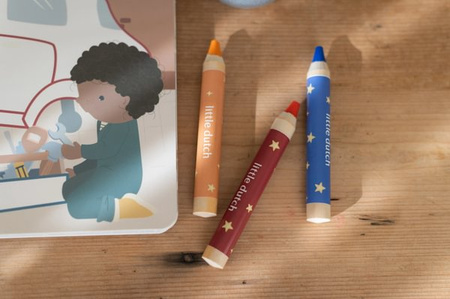 Little Dutch Kreatywny zeszyt z kredkami Jim & Friends