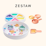 Inspire My Play - Zestaw tacka PlayTRAY + łopatki + lejki