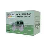 Cleverclixx - Klocki magnetyczne Race Track Car Pastel Green
