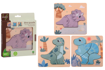 Drewniane puzzle DINO Joueco