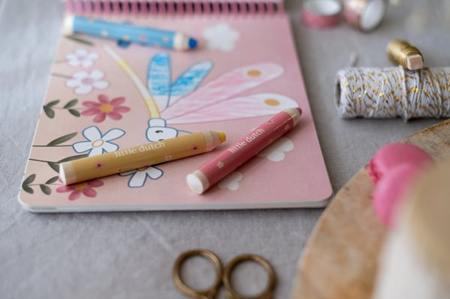 Little Dutch Kreatywny zeszyt z kredkami Rosa & Friends