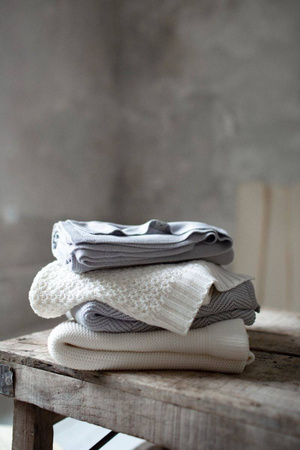 My Memi - Bambusowy kocyk Fir 80x100 - Light beige