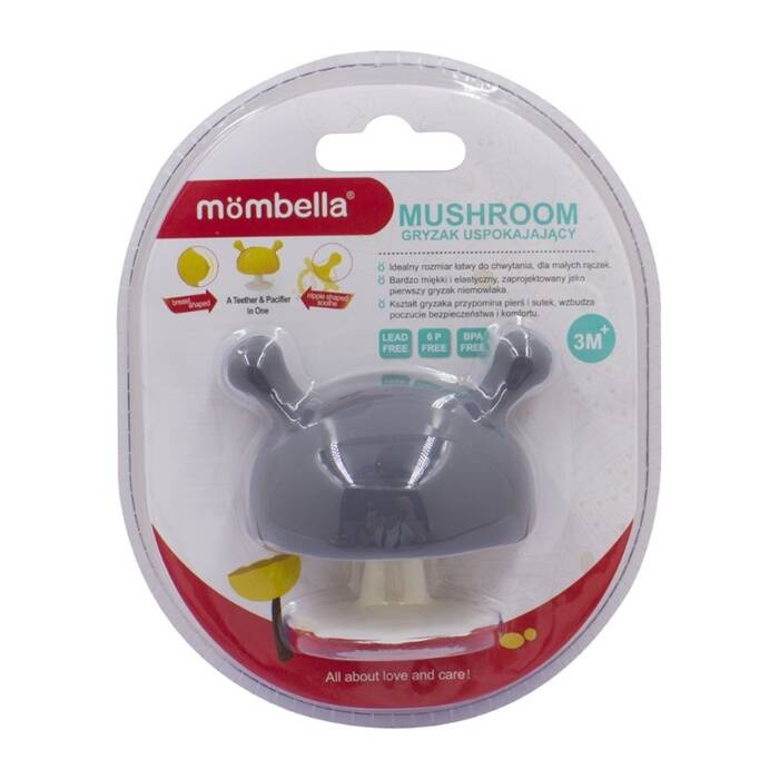 Mombella - Gryzak uspokajający Mushroom Grzybek - Grey