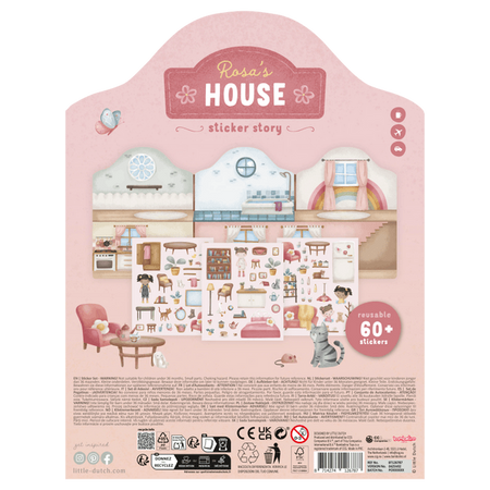 Little Dutch Naklejki wielokrotnego użytku Rosa & Friends