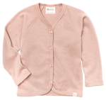 Engel Natur - Dziecięcy kardigan z wełny merino i jedwabiu - Dusty rose