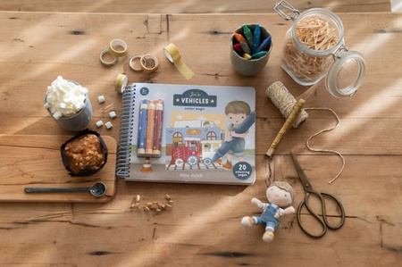 Little Dutch Kreatywny zeszyt z kredkami Jim & Friends