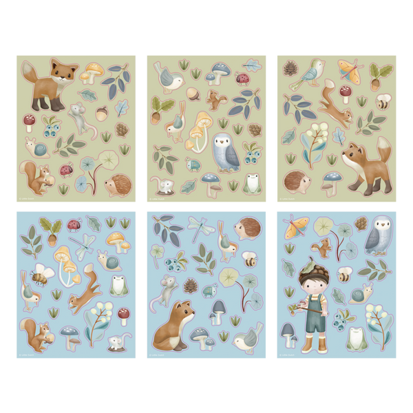 Little Dutch Książeczka z naklejkami Forest Friends