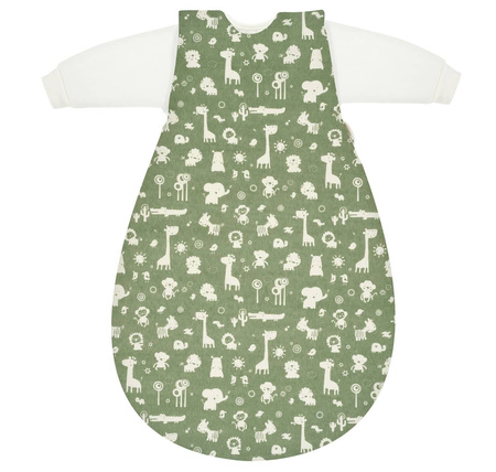 Alvi - Śpiworek niemowlęcy Baby-Mäxchen 3-elementowy Granite Animals 2.5 TOG