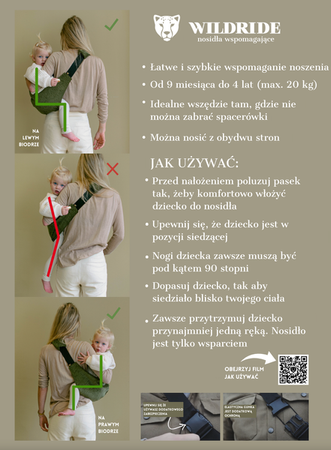 Wildride Nosidło wspomagające Lavender 2510031