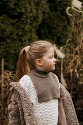 Mimimi - Komin z wełny merino dla dzieci - espresso