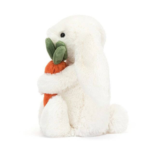 JellyCat - Wesoły Króliczek z Marchewką 18 cm