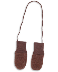 Engel Natur - Rękawiczki  z wełny merino dla niemowląt 0-1 lat - Cinnamon Melange