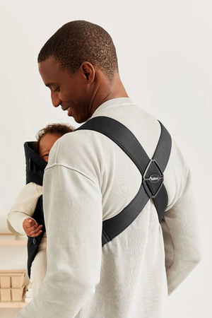 BABYBJORN MINI Woven – nosidełko, Czarny