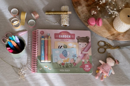 Little Dutch Kreatywny zeszyt z kredkami Rosa & Friends