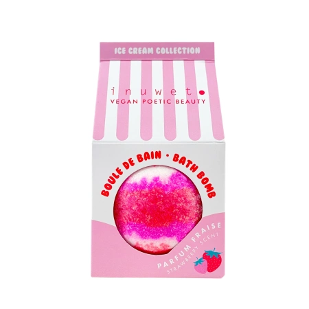 Inuwet Kula do kąpieli Ice Cream Collection Truskawka