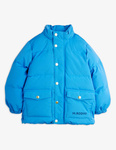 Mini Rodini Kurtka puchowa Solid heavy - niebieska