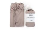 Poofi - Prześcieradło Organic 60x120 - Czekolada