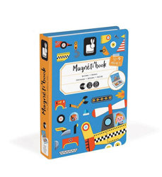 Janod - Magnetibook Magnetyczna układanka - Pojazdy