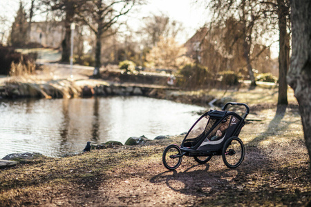 Hamax - Przyczepka rowerowa COCOON, podwójna - Grey/black