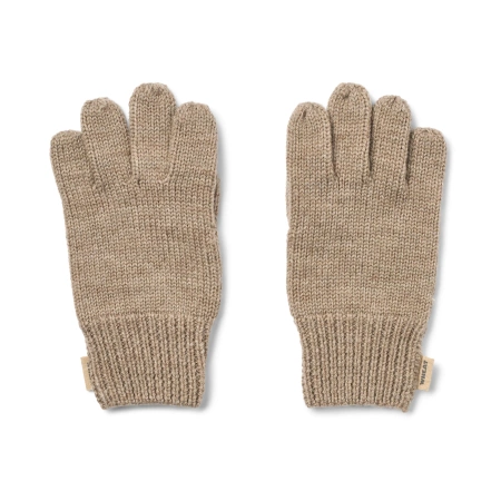 Wheat - Rękawiczki z palcami Bobbe - Grey camel melange