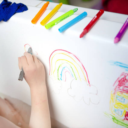 Tiger Tribe Zabawki kąpielowe - Zmywalne Kredki