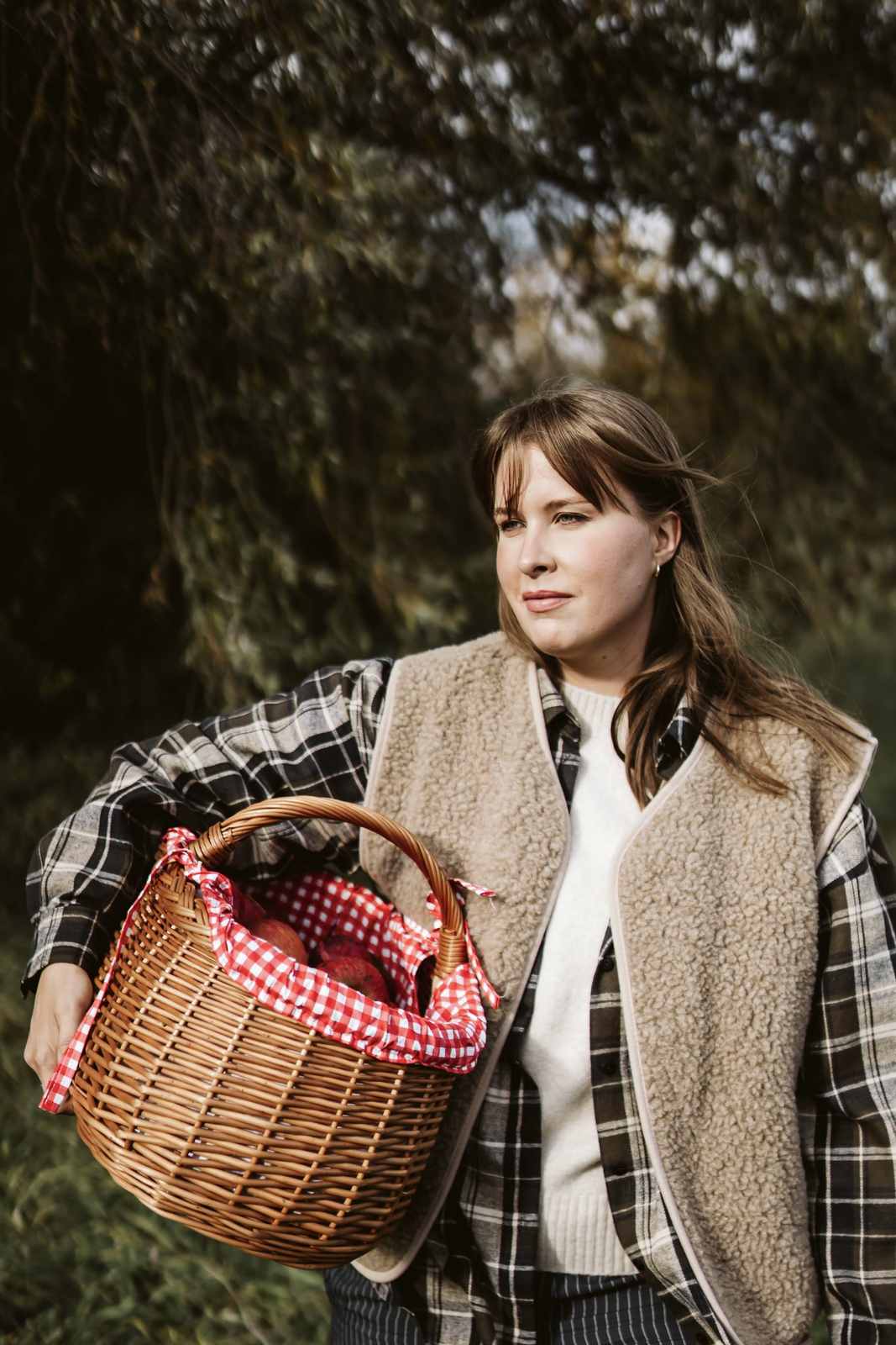 Mimimi -  Kamizelka z wełny merino - beż