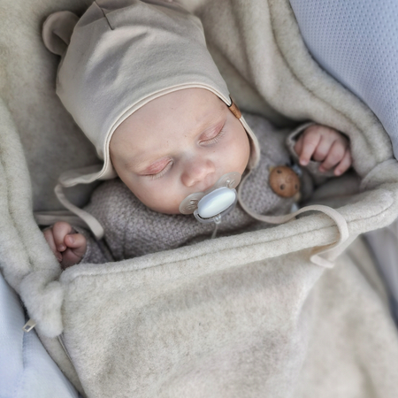 Zaffiro - Śpiworek Mini 0-18 miesięcy Wełna premium - Beżowy